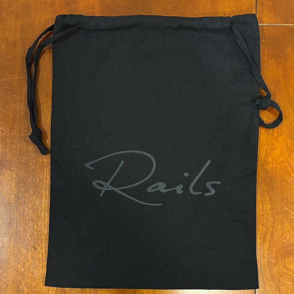 Rails Black‎ Drawstring Pouch